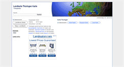 Desktop Screenshot of landkarte-thueringen.org